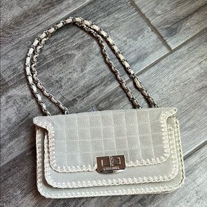 Chanel Beige suede Shoulder Bag